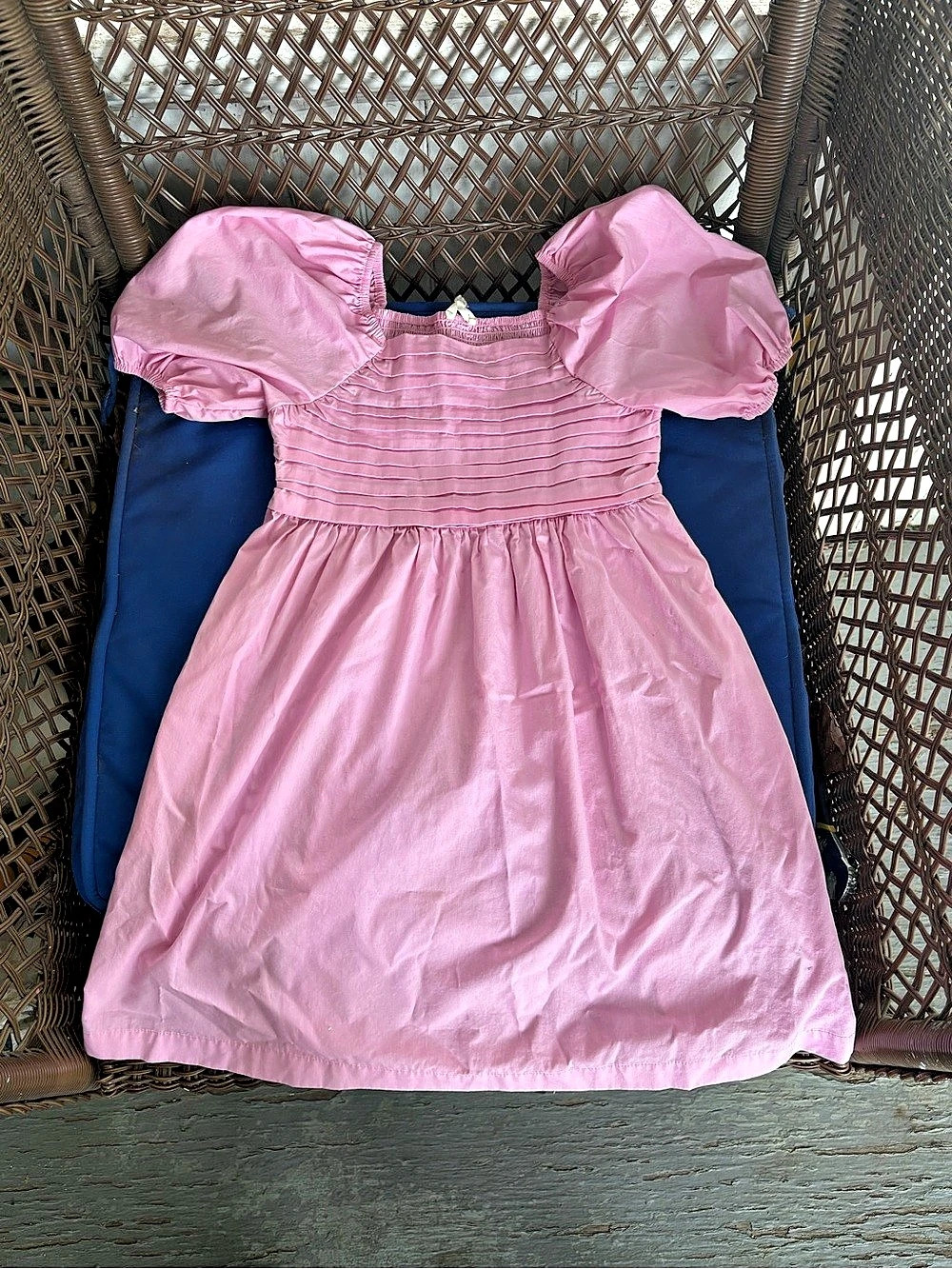 Pink Puff Sleeve Party Dress